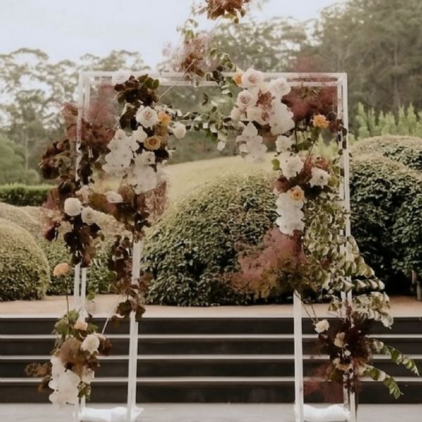Modernist Plinth Arch - White